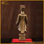Tượng Lý Thái Tổ đồng vàng làm màu cao 23cm ngang 7cm nặng 1,2kg