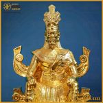 Tượng Vua Hùng đồng vàng dát vàng kích thước 28x15cm