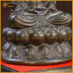 Tượng Phật A Di Đà đồng vàng hun cao 30cm