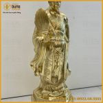 Tượng Khổng Minh đế lục giác bằng đồng catut