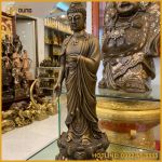 Tượng Đức Phật A Di Đà bằng đồng hun nâu cổ kính