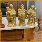 Bộ tượng Tam Đa Phúc – Lộc – Thọ đồng vàng cao cấp