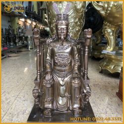 Tượng cụ tổ đồng đỏ làm màu cổ kính