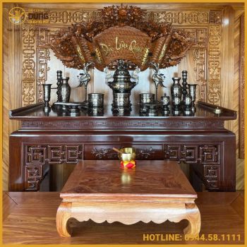 Bàn giao đồ thờ ngũ sắc và phụ kiện cho khách hàng ở Bãi Cháy - Quảng Ninh