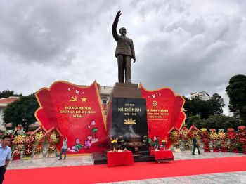 Đồ đồng Dung Quang Hà hoàn thiện & bàn giao lắp đặt tượng Bác Hồ cao 8m