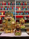 Đồ đồng Dung Quang Hà giao tượng Thần Tài Mahakala cao 50cm - đồng đỏ mạ vàng tô diện cho khách tại Phú Thọ
