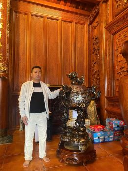 Bàn giao bộ đỉnh cầu thất lân bằng đồng cao 1m2 tại Hưng Yên