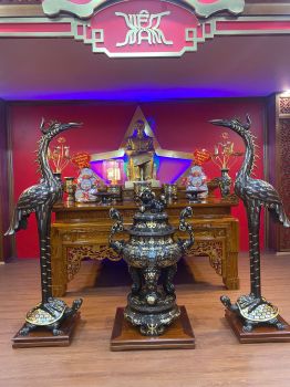 Đồ đồng Dung Quang Hà Bàn giao phòng thờ Bác tại Tiền Hải, Thái Bình