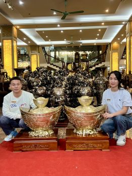 Đồ đồng Thiên Phúc Chế Tác Thỏi Vàng Đồng Theo Yêu Cầu