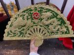 Đồ đồng Dung Quang Hà chế tác Quạt Rồng Phượng Đồng 56x30cm Theo Đơn Đặt Hàng